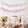 Schmetterling Thema Happy Birthday Banner - Tanzanhänger Design, Partydekorationen, Happy Birthday Foto-Requisiten