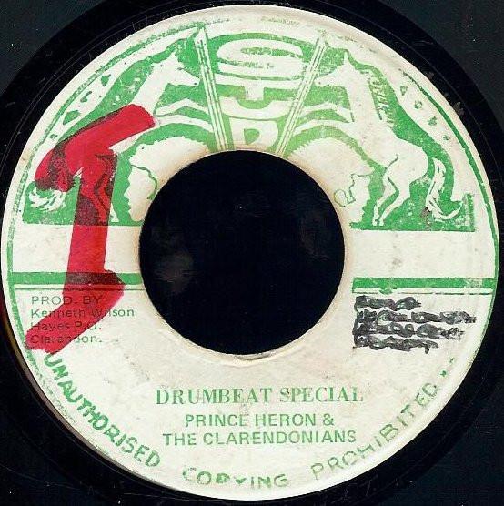 

7inch Record PRINCE HERON THE CLARENDONIANS Drumbeat Special DSR4937 Stud 1977 Jamaica Reggae Ska Dub Used