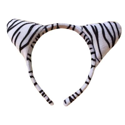 Cicogna Animal Ear Headband, Halloween Cosplay Costume, Animal Prop (Zebra)