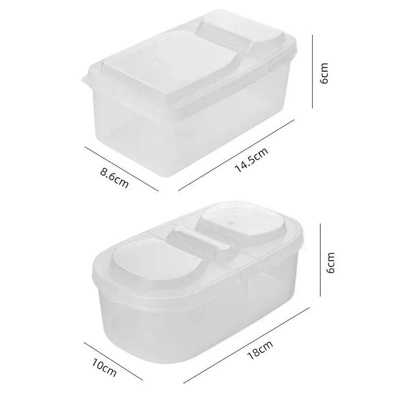 Kitchen Portable Tools Refrigerator Organizer Box Food Fruit Storage Condiment Boxes Compartment Lid Sealing Accessories