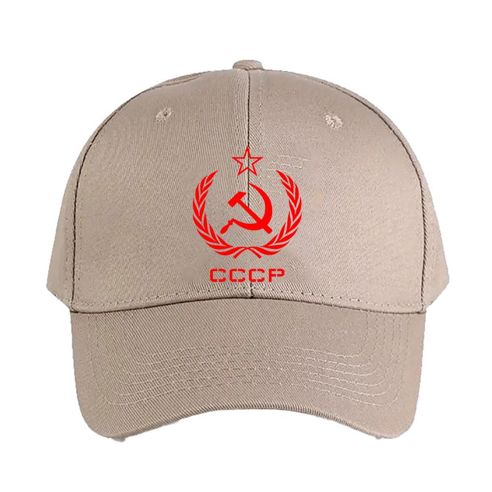 Russian USSR Soviet Union Hammer and Sickle CCCP Communist Cap Summer Woman Man Adult Hat Printed Baseball Caps Trucker Cap