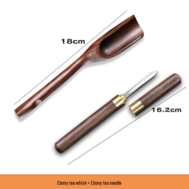 Solid Wood Tea Scoop for Gongfu Tea Ceremony - Small Tea Shovel Spoon for Serving and Dividing Tea.