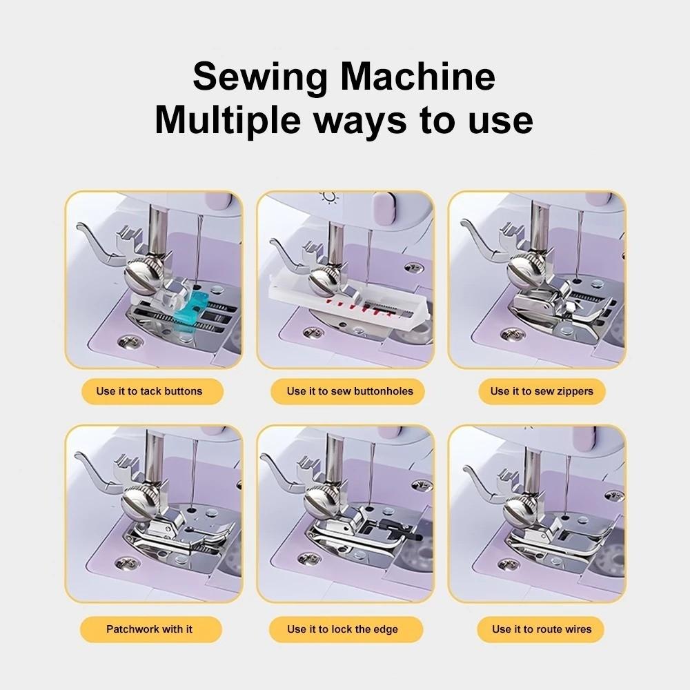 Portable Sewing Machine Mini Electric Household Stitches Sewing Machine Multifunctional Sewing Kit Sewing Machine