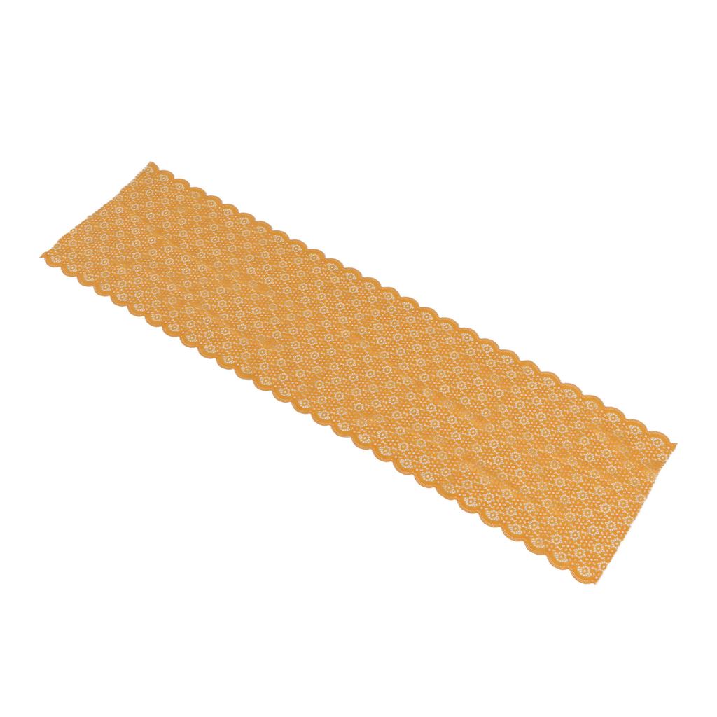 Lace Fabric 10 Yards 24cm Width Beautiful Orange Soft Comfortable Stretch Lace Trim for DIY Crafts