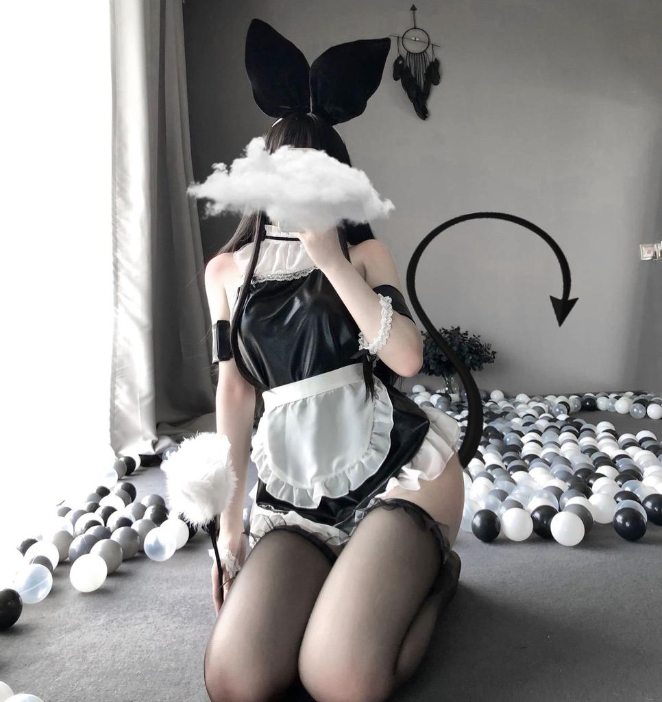 Cosplay Sexy Erotic Bunny Girl Bunny Rabbit Costume Disguise Bold Lingerie Rabbit Ears Halloween Costume Sheer Underwear Extreme Cute Ladies Adult