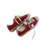 Retro lace-up star casual board shoes women's 2025 new leather soft waxy flat bottom versatile white shoes