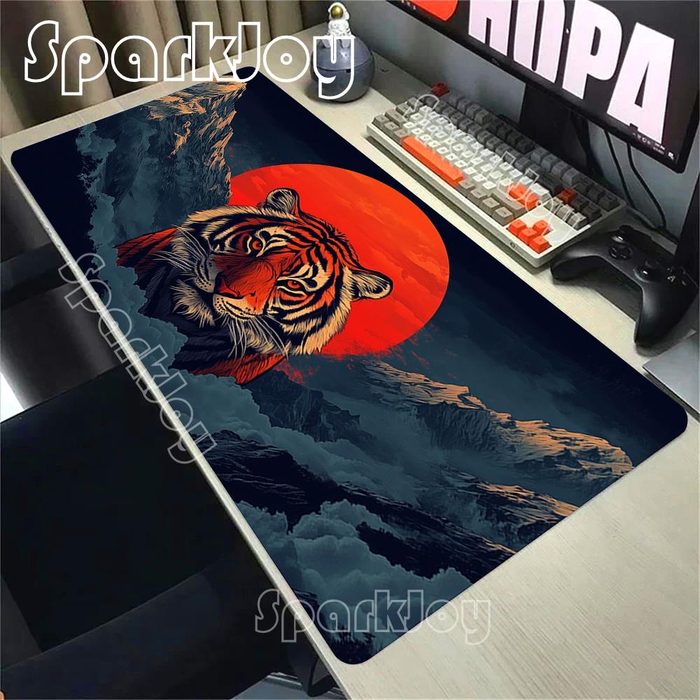 Animal Tiger Speed Mousepad Premium Locking Edge Mouse Mat Office Game NonSlip Bottom Mouse Pad Computer Keyboard Desk Mats