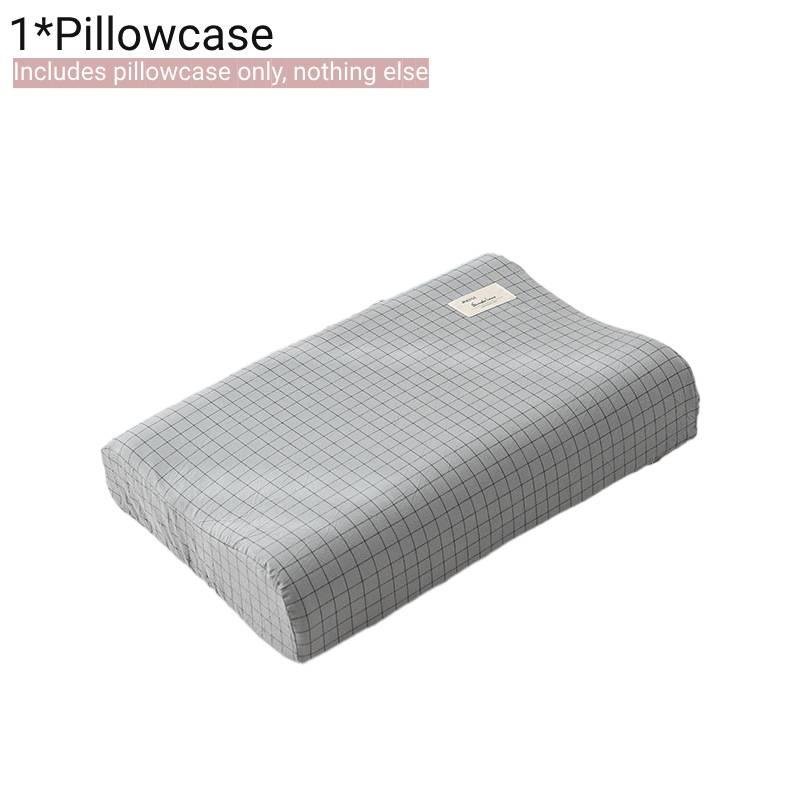 Hypoallergenic Cotton Latex Pillowcase Soft And Skin-friendly 50x30cm Memory Foam Pillow Cover All Seasons Pillowcase