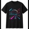 Graphic Comet Mens T-Shirt Space Black 100% Cotton Sci Fi Printed