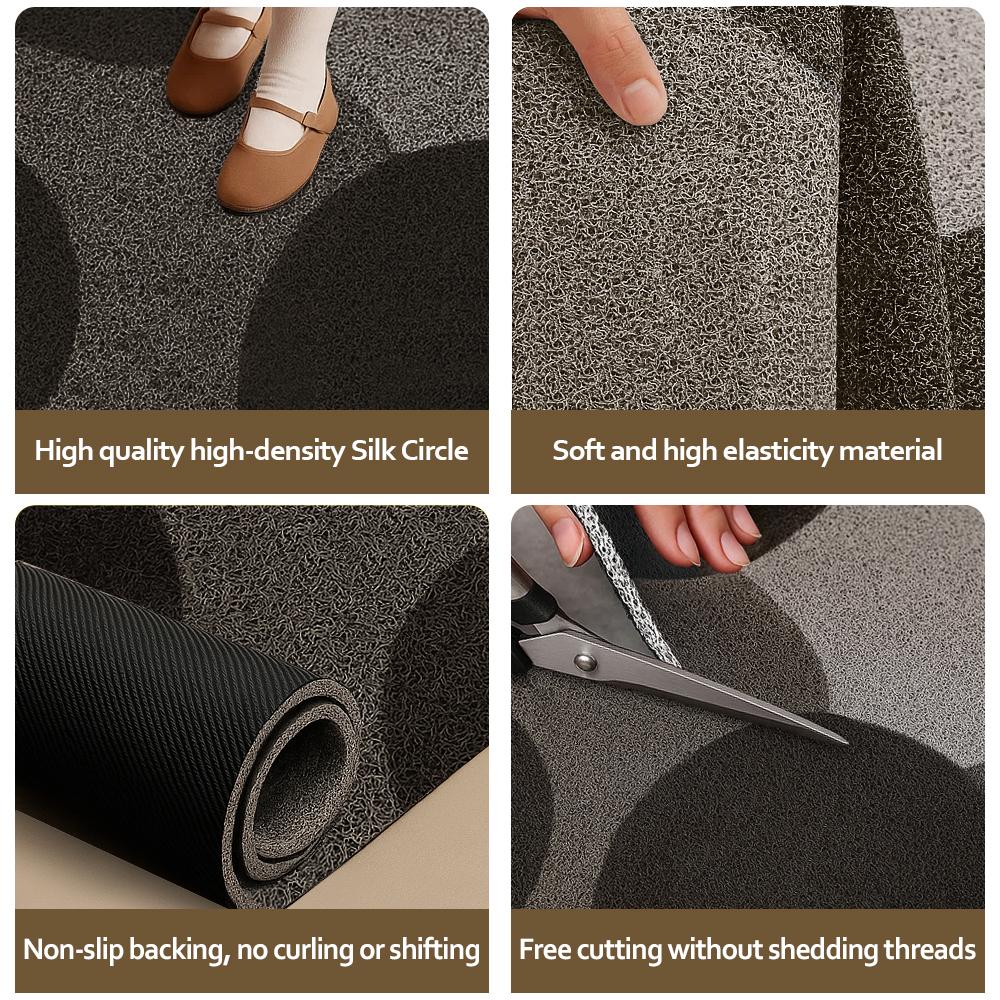 Door Mat, Dirt Trapper Doormats Non-Slip Low Profile Durable Door Mat for Outdoor, Indoor, Entrance, Patio, Front Back Door