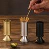 Luxury Toothpick Stand Aluminum Zinc Zinc Alloy Fruit Skewers Storage Box Toothpick Holder  Restaurants