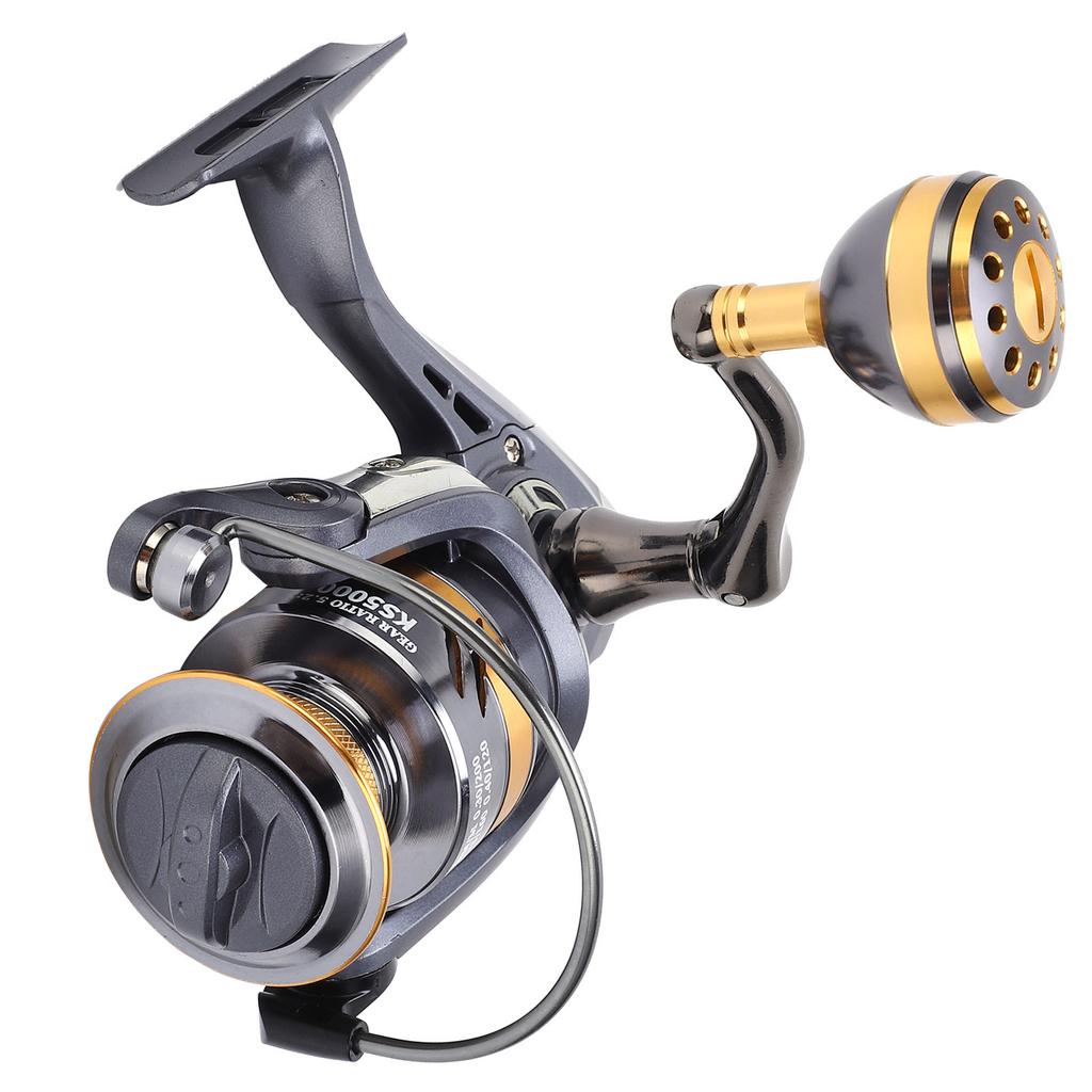 Aluminum Alloy Spinning Reel Fishing Reel HighSpeed Gear Ratio Fishing Accessories(KS5000 )
