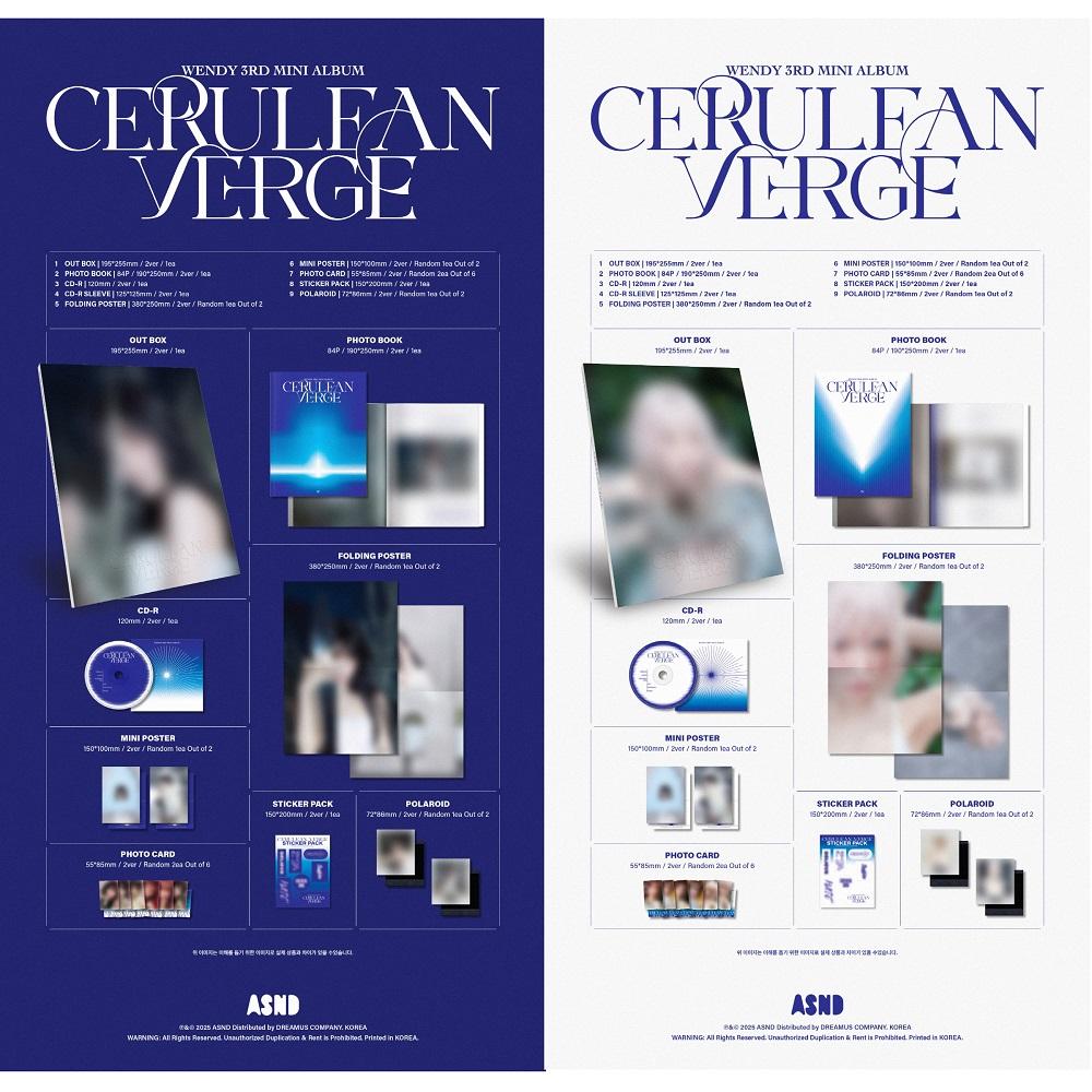 [9/10 Release] WENDY - 3rd Mini Album Cerulean Verge [Photobook Ver.] CD