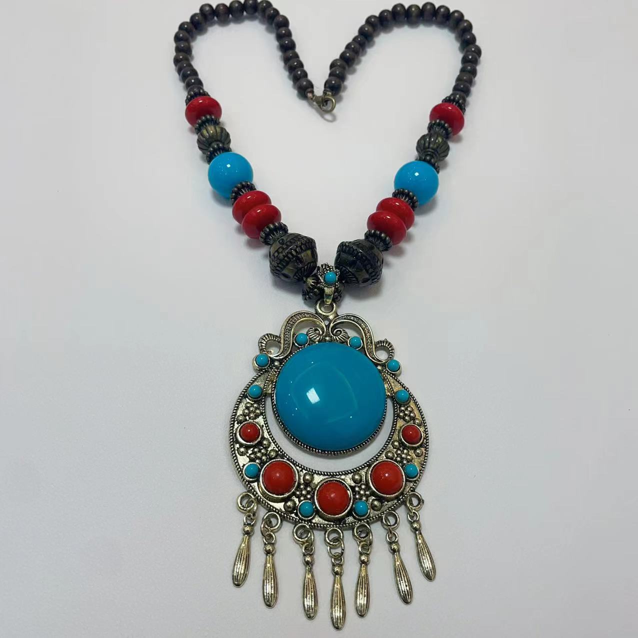 

Этническое богемное ожерелье женские бусины цепочка кисточки подвески для женщин свитер ожерелья