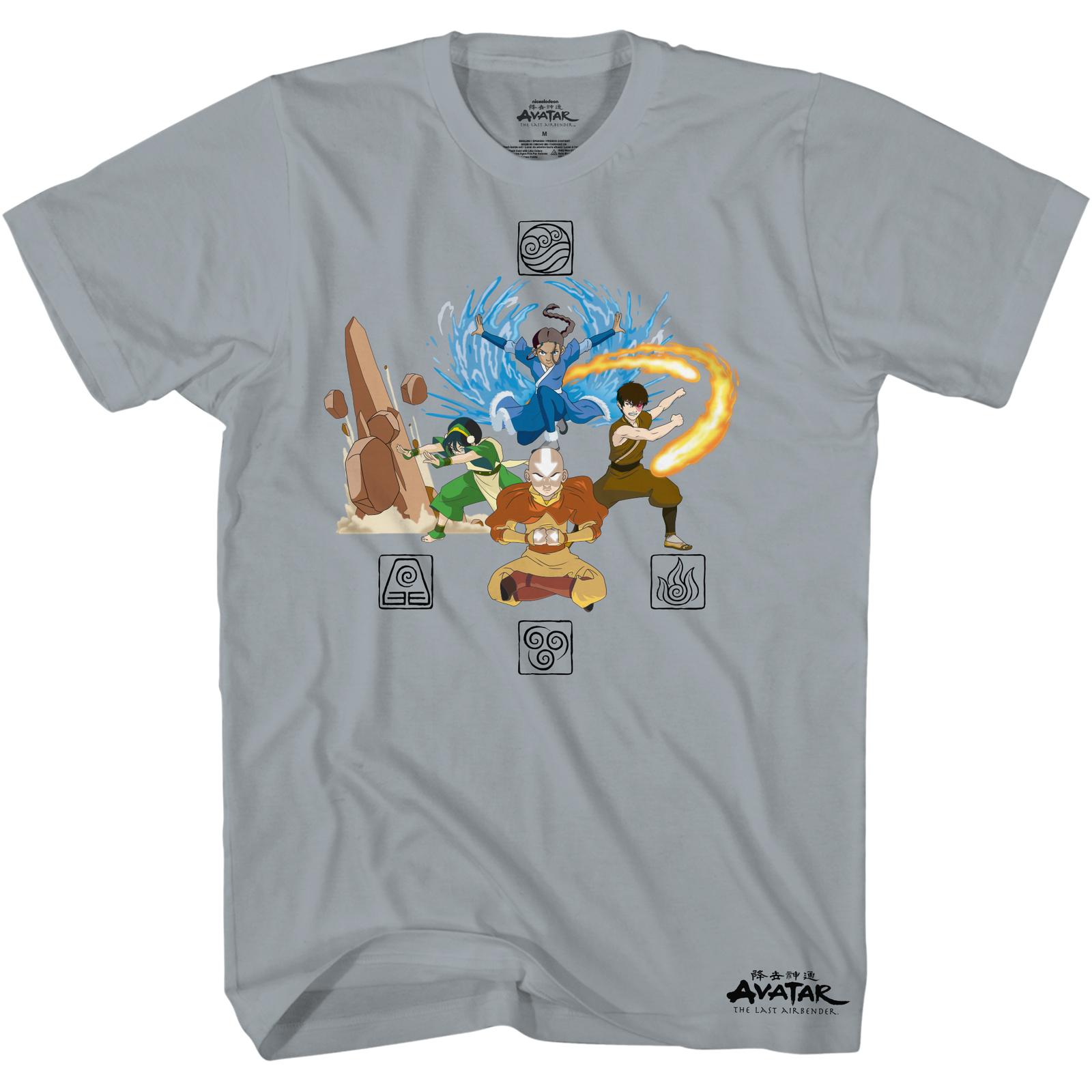 Avatar The Last Airbender the Four Elements T-shirt S