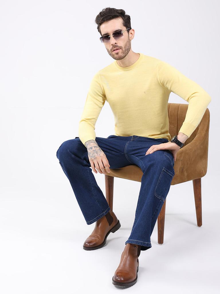 MONTE CARLO Mens Regular Fit Solid Pullover