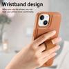 For iPhone 14/iPhone 13 6.1 inch Magnetic Case CASENEO Wristband PU Leather+PC Shockproof Phone Cover