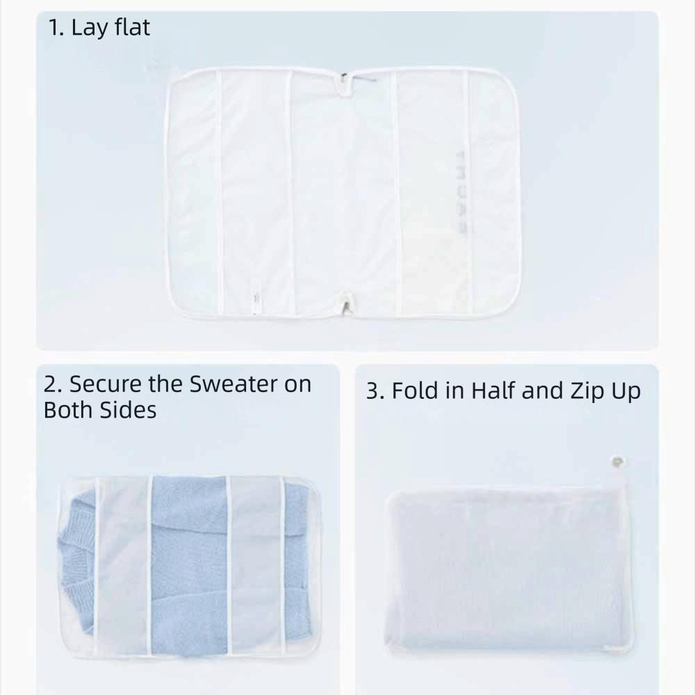 Fine Mesh Mesh Sweater Washing Bag Reusable Washing Machine Bag  for Knitted Wear