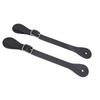 Paar Sporenriemen aus Synthetikleder Verstellbare Länge 22cm lang Western Cowboy Sporenhalter für