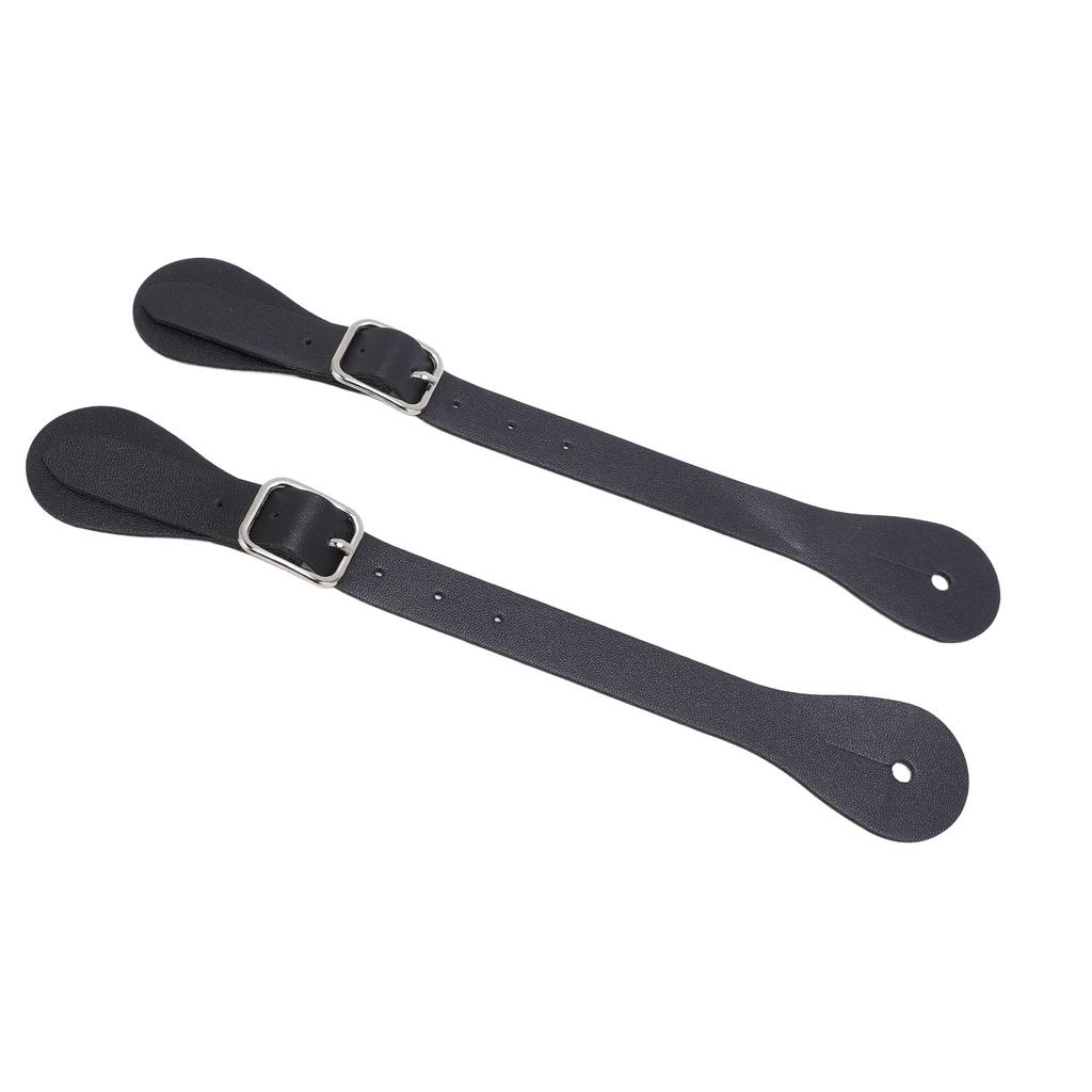 Paar Sporenriemen aus Synthetikleder Verstellbare Länge 22cm lang Western Cowboy Sporenhalter für
