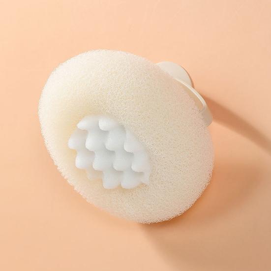 1/2/3/4Pcs Massage Shower Ball Super Soft Sunflower Suction Cup Bath Ball Exfoliating Bath Sponge Cleaning Brush
