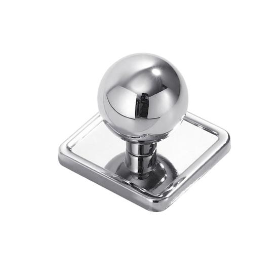 Door Knobs Polished Chrome Finish Zinc Alloy Interior Door Handle Decorative Non-Latching Drawers Cabinets Handle