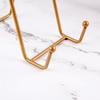 Iron Art Magazine Display Stand for Single Plate Bowl Picture Frame Tabletop Dish Rack for Office Desk