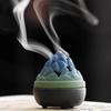 Incense Burner Sticky Powder Burner Household Indoor Sandalwood Small Incense Burner Zen Ceramic Tea Room Aromatherapy Burner