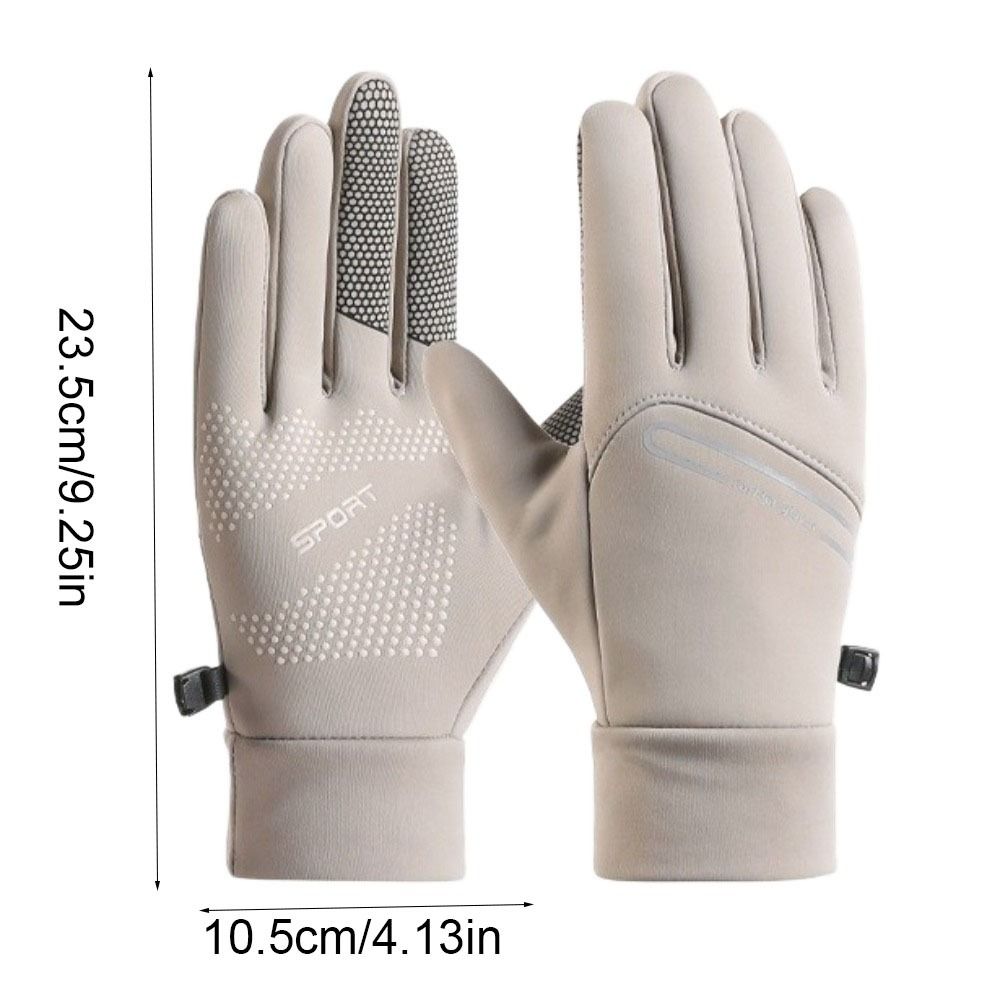 Protective Solid Color Winter Warm Gloves Full Finger Touchscreen Cycling Gloves Coldproof Lightweight Sports Mittens Sports