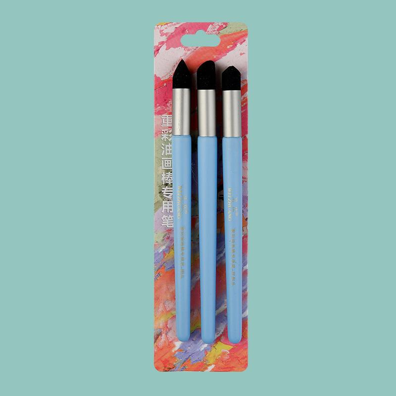 

1/3Pcs Color Shaper Painting Tool Color Shaper Tool For Oil Painting Paint Brush Inclined Tip Round Tip Pastel Blending Tools