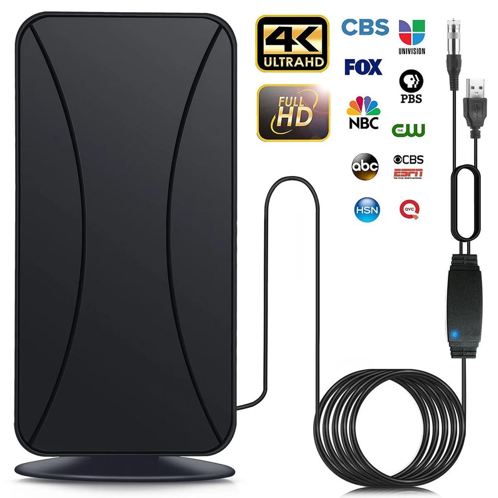 4K TV Antenna For Global Digital TV 1080P DVB-T2 4000 Mile HD Booster For RV Outdoor Car Antenna Indoor Smart TV Signal Receiver