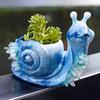 A Top Quality 1Pc 3D Snail Large Flower Pot Succulent Vase Silicone Mold for Concrete Plaster Epoxy Resin DIY Craft Home Decor