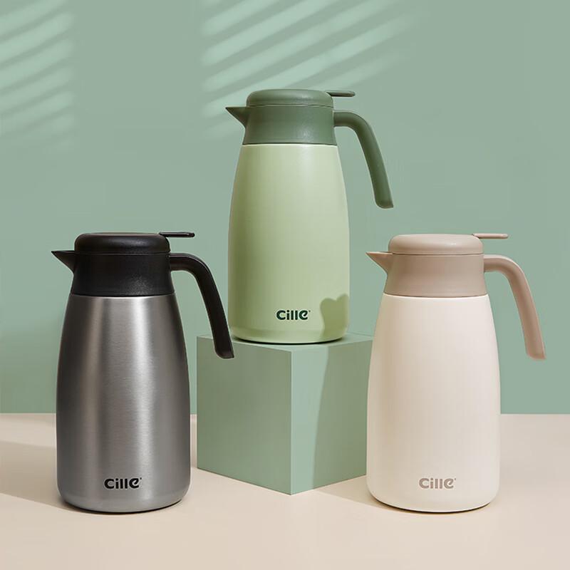 Cille 2L 304 Stainless Steel Press-Type Thermos