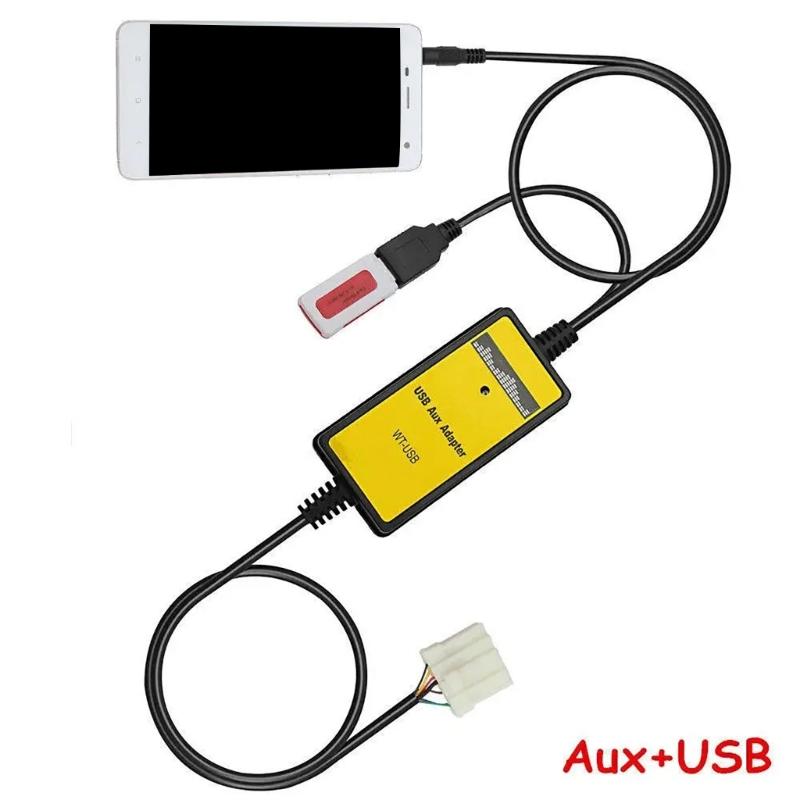 Car MP3 Sound Cable Adapter for 1168 1269 4103 14789909 14792086 14792089 14794008 14794522 Ensures Clear Sound Quality