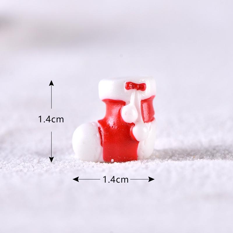 Santa Mini Christmas Claus Snowman Micro Landscape Miniatures Ornament Figurines