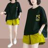 Summer Two-Piece Set: Loose T-shirt and High-Waisted Shorts