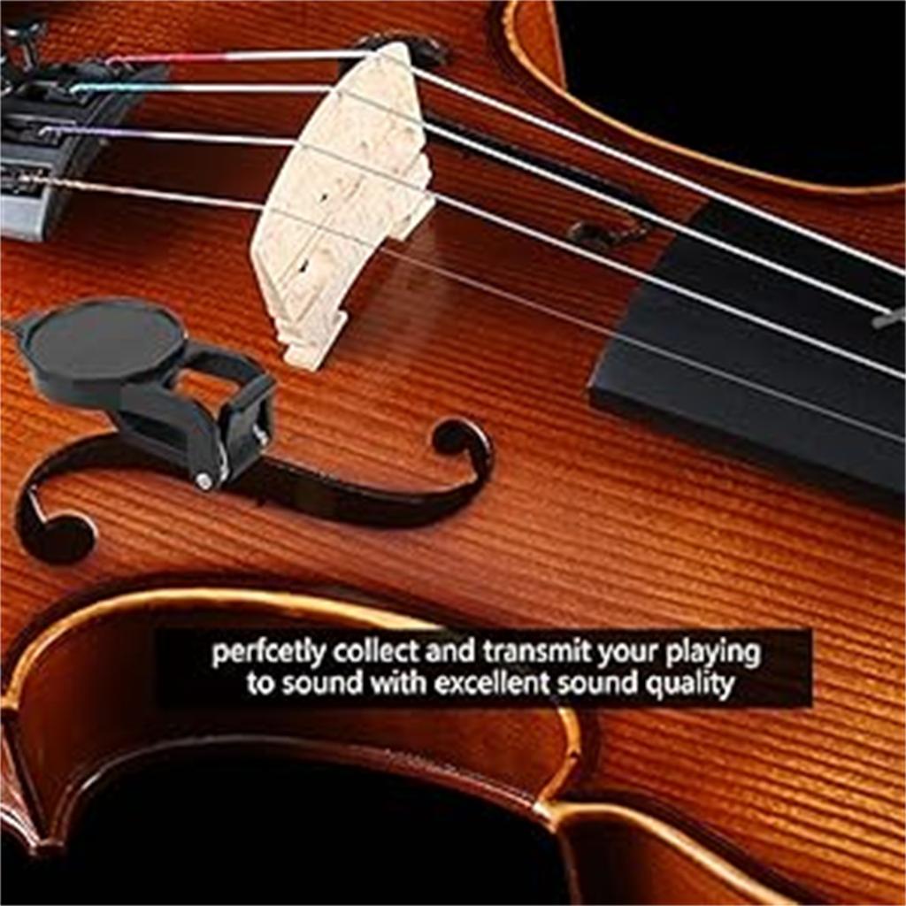 Miwayer Clip-On Pickup Microphone Piezo with Audio Jack for Acoustic Guitar, Violin, Ukulele, Banjo, Musical Instruments