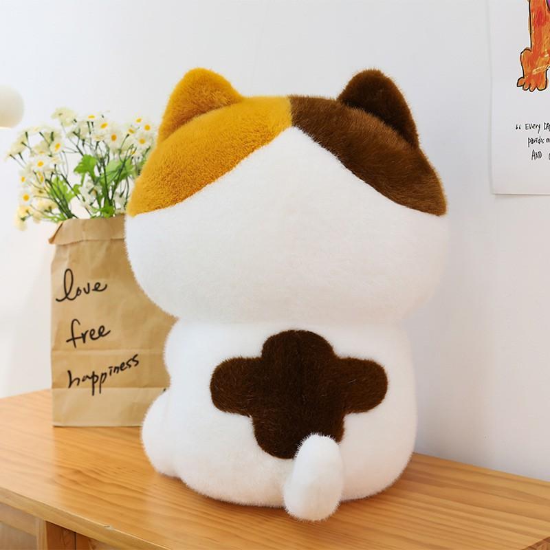 Soft Plush Cat Toy With Bread Design Kids Adults Stuffed Animal Pillow Sleeping Birthday Gift Arcade Prize