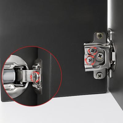 Geležiniai spintelės lankstai su švelnaus uždarymo mechanizmu Lengvai montuojami Spintelės durų lankstai JAV tipo Tinka įvairių tipų durims
