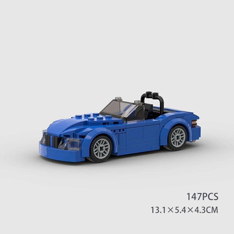 City MOC Speed Rally Sport Racing Vehicle Police Cars Classical Model Building Blocks Super Race Brick Technical Christmas Gift