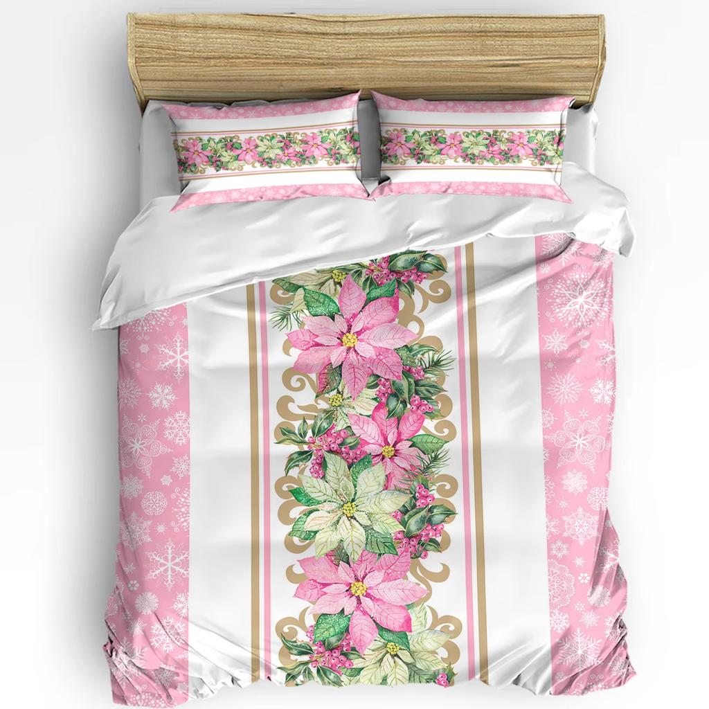 Christmas Down Comforter Set Bedding Set 3-piece Duvet Cover Set