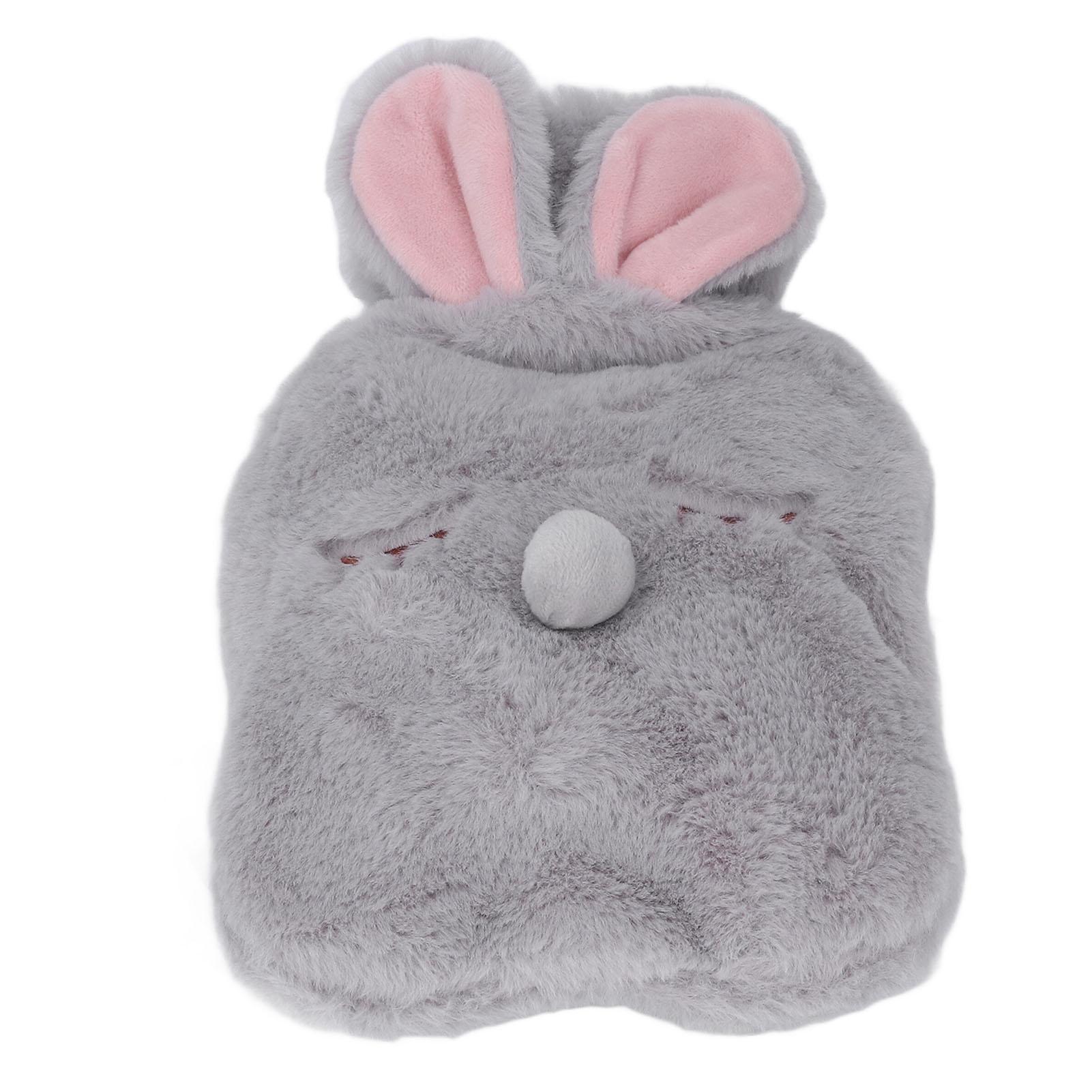 

Грелка многофункциональная емкостью 1000 мл с широким горлышком, милая мультяшная грелка для дома, офиса, серая серый