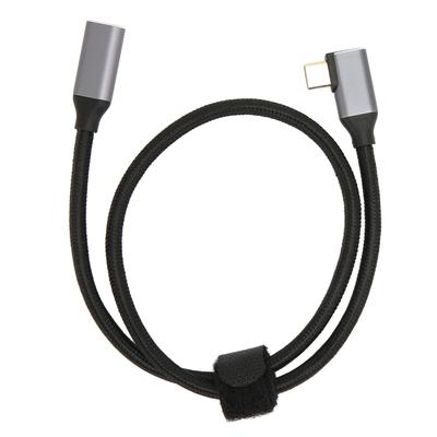 USB C To USB C 3.1 Gen 2 Cable Right Angle 90 Degree Male To Female 100W 20V 5A Charging 4K 60Hz
