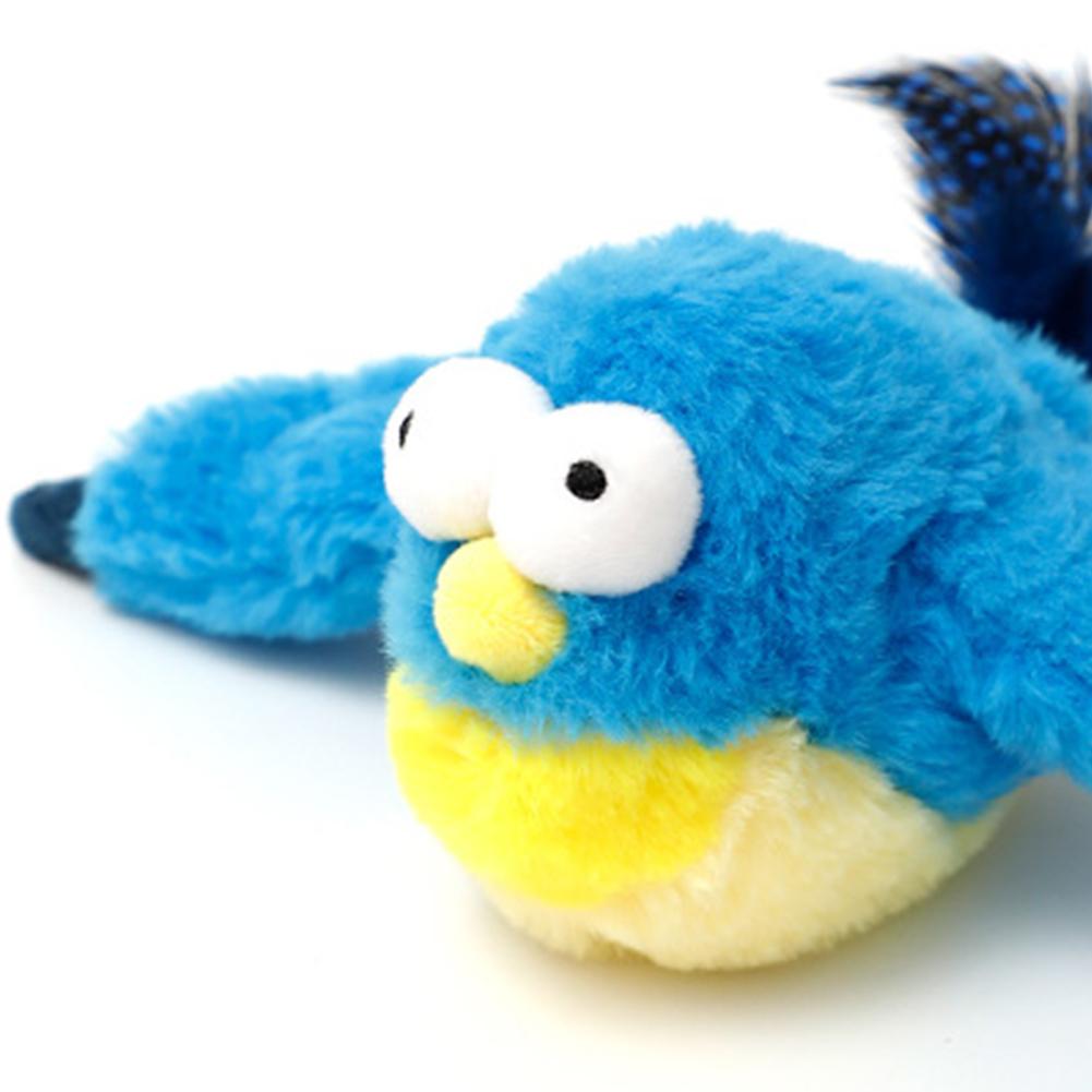 Pet Cat Electric Plush Toys Usb Rechargeable Touch Activated Flapping Wings Catnip Toys Interactive Cat Toy For Kitten Exercise