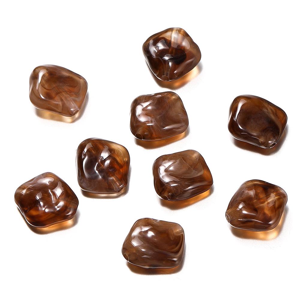 Acrylic Irregular Polygon Beads for DIY Phone Chains and Handmade Accessories