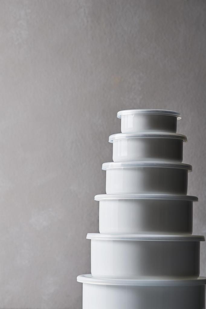 Nodahoro Enamel Storage Heat White Made in Container, Resistant, Round, 21cm, Series, Japan, RD-21