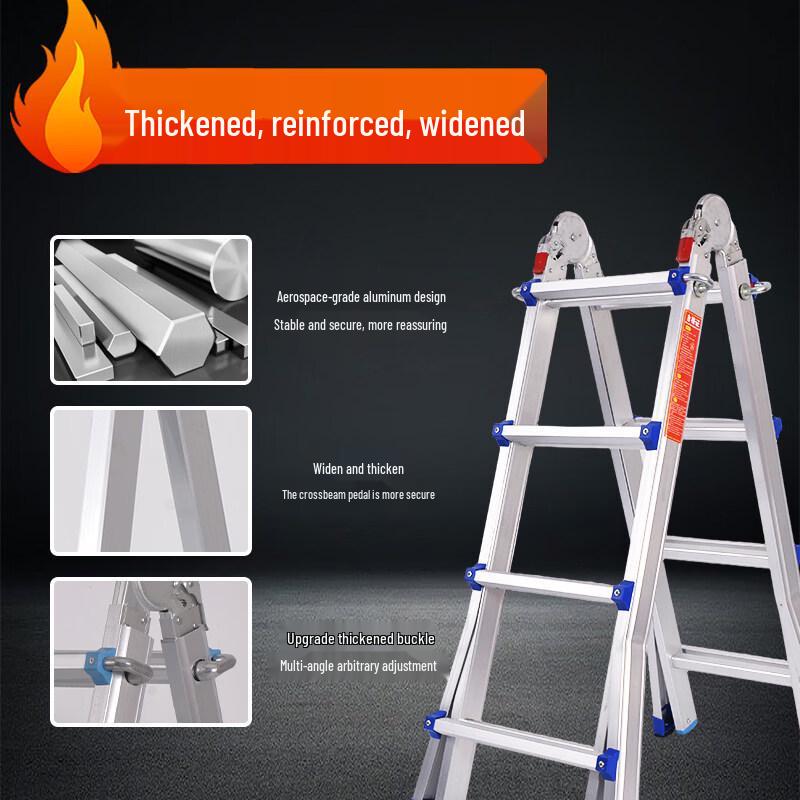 Jundingying 5-Step Thickened Aluminum Folding Ladder