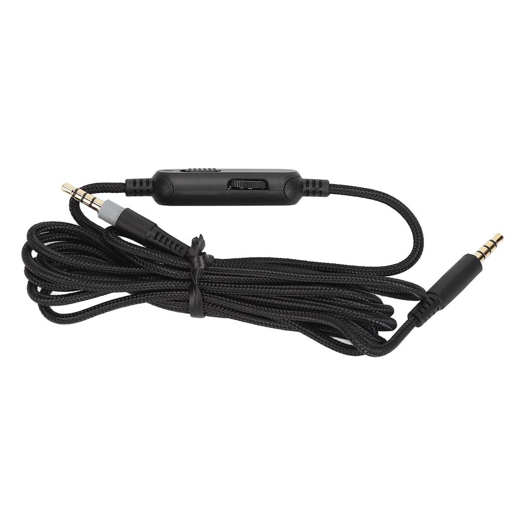 Headphone Cable 3.5mm Plug Replacement Headset Cord with in Line Mute Volume Control for HyperX Cloud Mix for G633 G933