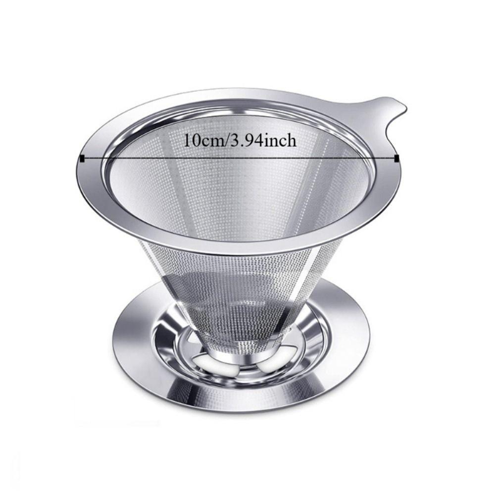 Paper Free Stainless Steel Coffee Dripper Hand Dripping Coffee Maker  Specialty Coffee