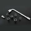 Wrench Car Repair Steel Manual Sleeve Socket Wrench Set ExternalHexagonal for Home, Metal Or Wood Worker, Builder